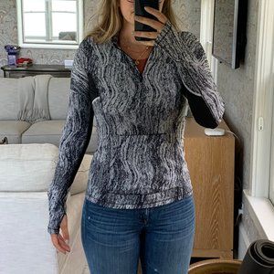LULULEMON Marble 1/4 Zip Hooded Pullover